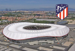 Stadium Wanda Metropolitano (Atletico De Madrid) Postcard - Size: 15x10 Cm. Aprox. - Fussball