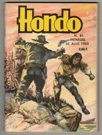 HONDO N° 81 Du 15 Avril 1963 - éditions LUG - PETIT FORMAT - Hondo