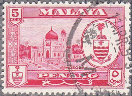 MALAYA--PENANG  SCOTT NO  59   USED   YEAR  1960 - Penang