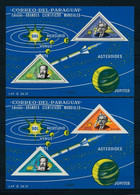 Paraguay 1965, Space, Einstein, Galileo Block +BF IMPERFORATED - Albert Einstein