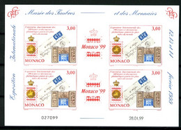 MONACO  -  BF 81 - Exposition Philatelique Monaco 99 - Neuf N** - TB - Blokken