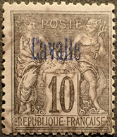 R2245/50 - 1893/1900 - COLONIES FR. - CAVALLE - N°3 (II) Avec CàD Perlé Du 26 JANVIER 1900 - Usados