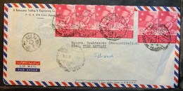 Egypt - Multifranking Cover To Germany 1958 Iraq - Covers & Documents