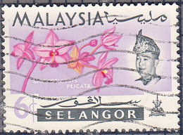 MALAYSIA --SELANGOR  SCOTT NO  124  USED  YEAR  1965 - Selangor