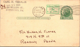 (4 H 3) Posted 1953 - USA - Pre-paid Postal Card (Revalued 2 C) - Altri & Non Classificati
