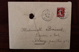 1915 Censure APM Béthune Blessy Ouvert Par Autorité Militaire Gendarmerie Trésor Et Postes Cover WW1 Censor - Guerra De 1914-18