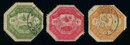 THESSALIE - YT 1 - 2 - 4 - TROIS TIMBRES OBLITERES - Tessaglia