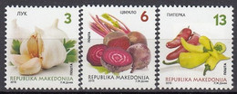 MACEDONIA 762-764,unused,vegetables - Legumbres