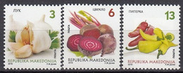MACEDONIA 762-764,unused,vegetables - Vegetables