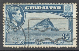 Gibraltar 1938-1949, KGV, Europa Point, 3p, Sc#111, Used - Gibraltar