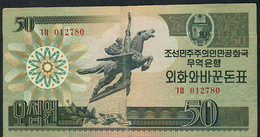 NORTH KOREA  P30 50 WON 1988  VF - Corea Del Nord
