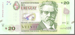 Uruguay P-93b  20 Pesos 2018  UNC - Uruguay