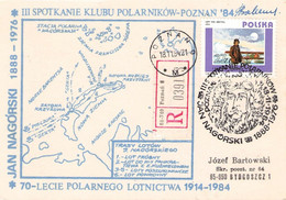 POLAND - CARD 1984 70-LECIE POLARNEGO LOTNICTWA / ZL130 - Lettres & Documents