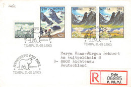 NORWAY - RECO 1988 TEMBAL / ZL144 - Briefe U. Dokumente