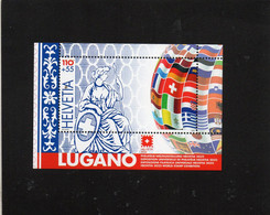 2022 Svizzera - Helvetia 22 - Lugano - Esposizione Filatelica Universale - Unused Stamps