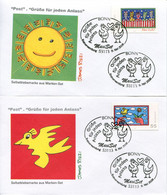 Germany Deutschland FDC Mi# 2665-8 - Greetings Stamps - FDC: Covers