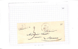 89 - YONNE - CHEROY - ( 83 ) Lettre Du 30/08/1830 -  Marque Postale :  83 CHEROY 4,5x11x32 - Superbe -( Voir Scan) - 1801-1848: Precursores XIX