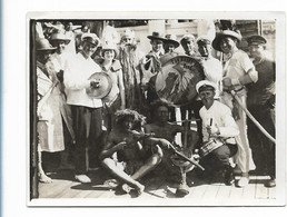 XX16346/ Äquator Taufe Hapag Helmes Band   Dampfer Original Foto 30er Jahre - Passagiersschepen