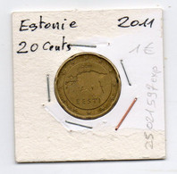 ESTONIE     20 C     2011     25 021 597  Exp      Etat :voir Scan - Estonia