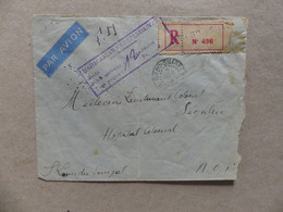 Enveloppe Madagascar Et Dépendances Diego Suarez 1943 Tampon Taxe R496 Franchise Militaire - Lettres & Documents