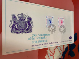 Hong Kong Stamp FDC Cover 1978 Coronation - Postal Stationery
