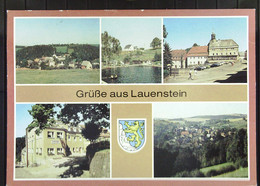 DDR: Ansichtskarte Von Lauenstein (Kr. Dippoldiswalde Mit 5 Ansichten SoSt. Lauenstein Vom 17.8.90 - Lauenstein