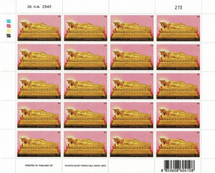 THAILAND 2002 Mi 2120 MAGHAPUJA DAY MINT FULL SHEET ** - Buddhism