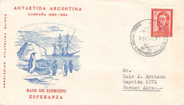 ARGENTINA - 3 Diff. SPECIAL COVERS ANTARTIDA ARGENTINA 1964 / ZL145 - Storia Postale