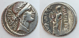Man. Acilius Glabrio - Silver Denarius. Rome, 49 B.C. Bust Of Salus SALVTIS - Repubblica (-280 / -27)
