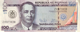 Philippines 100 Piso, P-213A (2012) - UNC - GRAND LODGE Overprint - Philippines