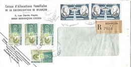 France Enveloppe Recommandée 7503 Cachet à Date 1980 BesançonRP  (25-Doubs) - 1921-1960: Moderne