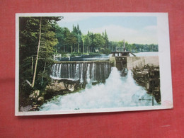 Old Forge Dam  Fulton Chain.  Adirondack  - New York   Ref 5606 - Adirondack