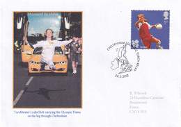 United Kingdom UK 2012 Cover: Olympic Games London Torch Relay; Cheltenham Stage; Torchbearer Lydia Holt - Sommer 2028: Los Angeles