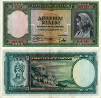 Greece / 1.000 Drachme / 1939 / P-110(a) / XF - Greece