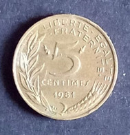 5 Centimes Marianne 1981 - 5 Centimes