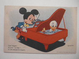 DISNEY - MICKEY Musicien Au Piano - BD Walt Disney - Musique - Autres & Non Classés