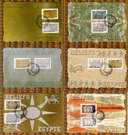 2012 "  IMPRESSIONS DE RELIEF " Sur 6 Cartes Maximum. N° YT Adh 650 à 661 Parfait état. CM - Other & Unclassified