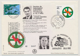 PORTUGAL / FRANCE - Présidence Portugaise Des Communications Européennes - 24/1/1992 - Storia Postale