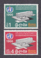 1966 Ceylon 346-347 Inauguration Of WHO Headquarters 13,00 € - OMS