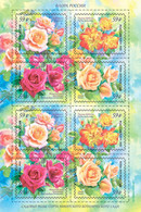 2022 Russia Roses S.A. F-SHEET OF 2 SETS - Ongebruikt