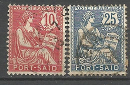 PORT-SAID N° 25 Et 28 OBL - Used Stamps