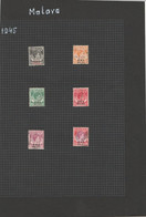 EX-PR-22-05 B M A MALAYA 6 USED STAMPS. - Malaya (British Military Administration)