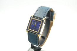 Watches : PONTIAC * * * TANK SIMPATICA BLUE DIAL HAND WIND RARE - 1960-70's  - Original - Swiss Made - Running- Excelent - Relojes Modernos