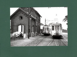 WIHOGNE-rte LIEGE TONGRES-photo Format Cpa 9x14- Tram Tramway-arret - Juprelle