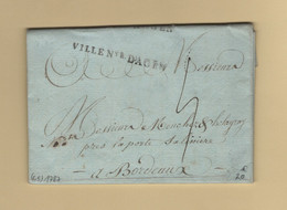 Villeneuve D Agen - Lot Et Garonne - 1787 - 1701-1800: Précurseurs XVIII