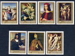 HUNGARY 1968 Italian Paintings Set MNH / **.  Michel 2465-71 - Ungebraucht