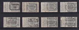 DDBB 679 - Ensemble De 8 Timbres PREOS De TOURNAI Et TOURNAI DOORNIJK - Roulettes 1910-19