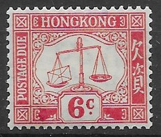 Hong Kong Postage Due Mh * 1938 Simple Paper 14 Euros - Strafport