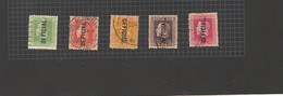 EX-PR-22-05 NEW ZEALAND. 5  USED STAMPS. OFFICIAL - Neufs