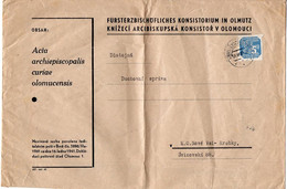 L51984 - Deutsches Reich / Boehmen & Maehren - 1942 - 5h Zeitung EF A DrucksBf MAEHRISCH-OSTRAU -> Nove Vsy, Mittelbug - Storia Postale